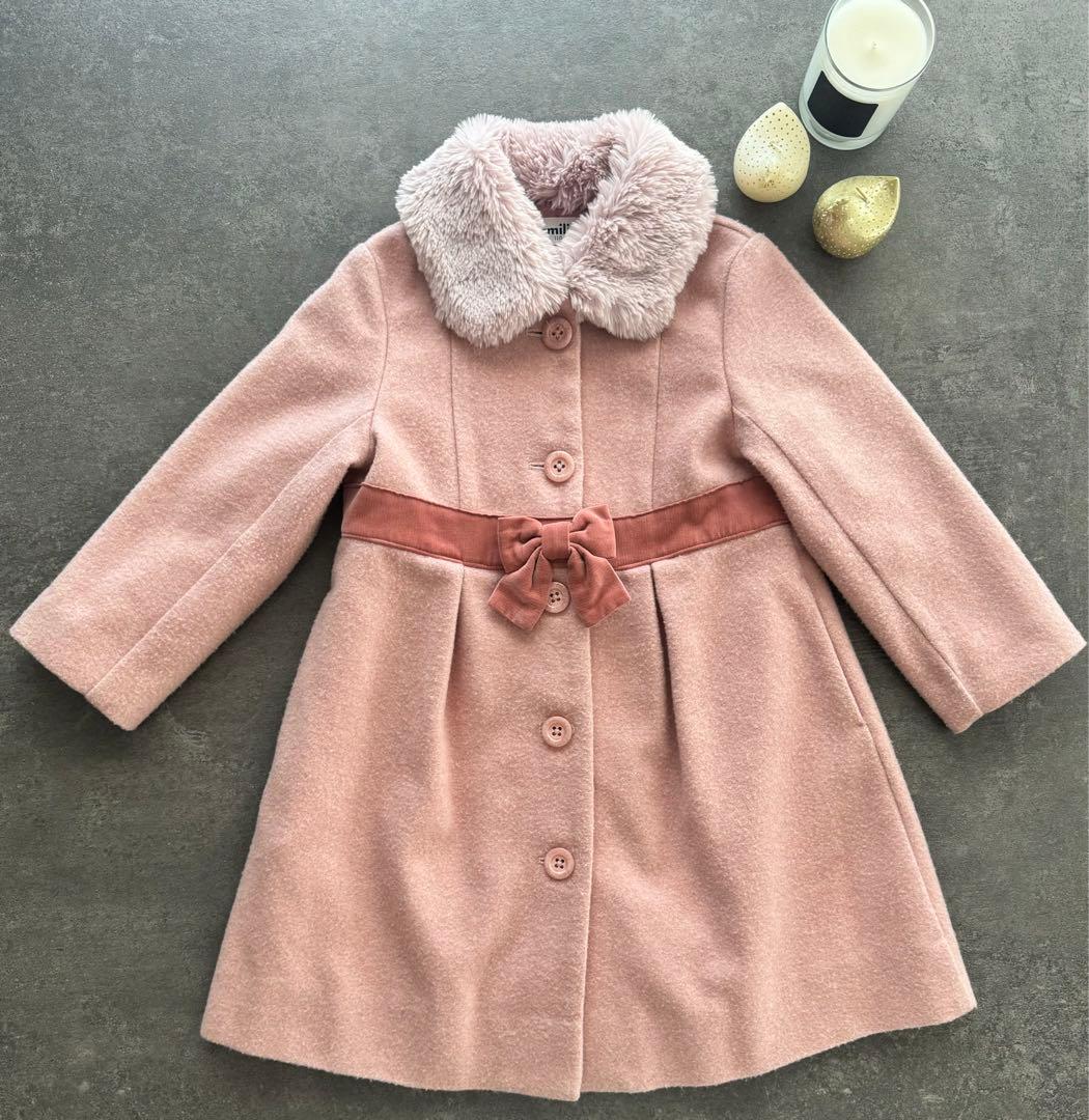 【季節先取り限定値下げ】ファミリア　familiar コート　ピンク　110