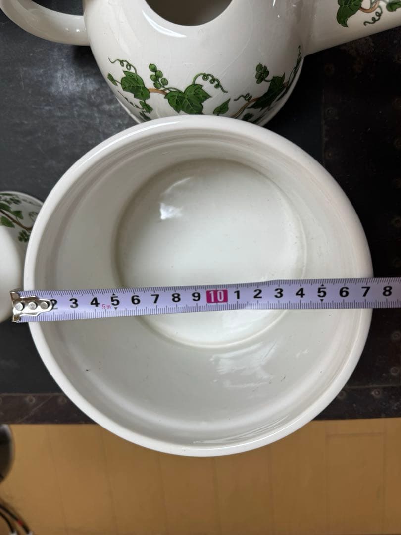 ☆アイビー柄の陶器セット