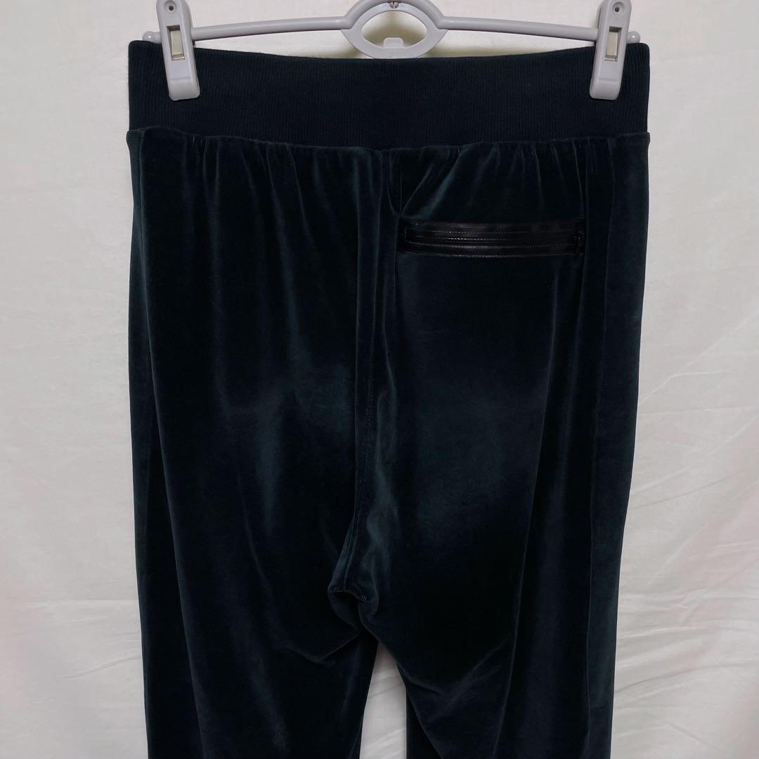 【PUMAプーマ】ベロアトラックジャケット セットアップ 黒ブラック ジャージ