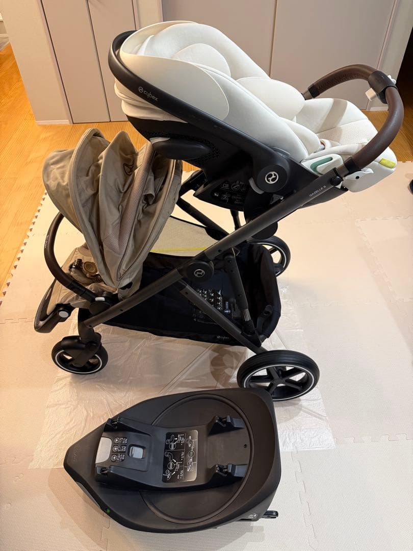 【サイベックス】2人乗りベビーカー ガゼルS トラベルシステム クラウドGセット