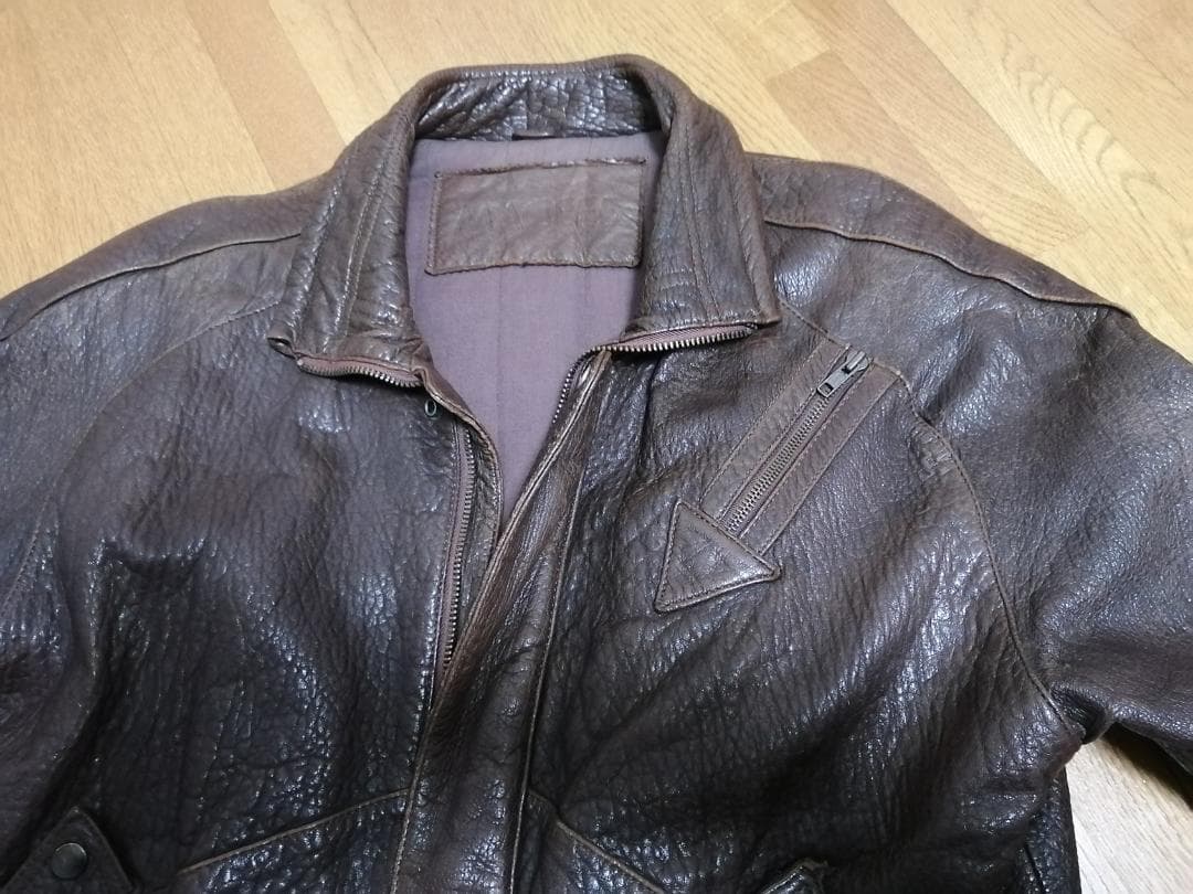 ぜん　KADOYA カドヤ MACEES レザージャケット　Lサイズ