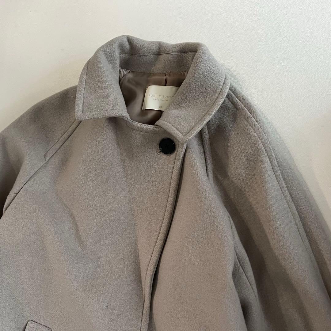 PUBLIC TOKYO カシミヤ シルク SUPER140 コート　サイズ2
