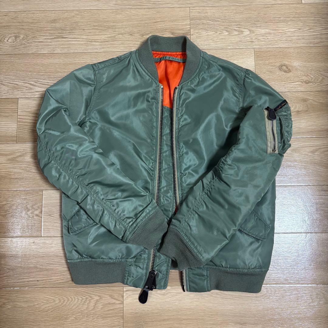 suoAVIREX MA-1フライトジャケット オリーブグリーン