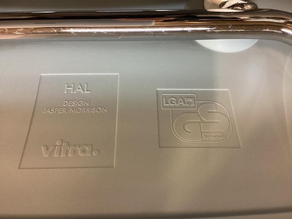 ２脚セット　ヴィトラ　ハルチューブ　アイスグレー　スタッキング　ミーティング B