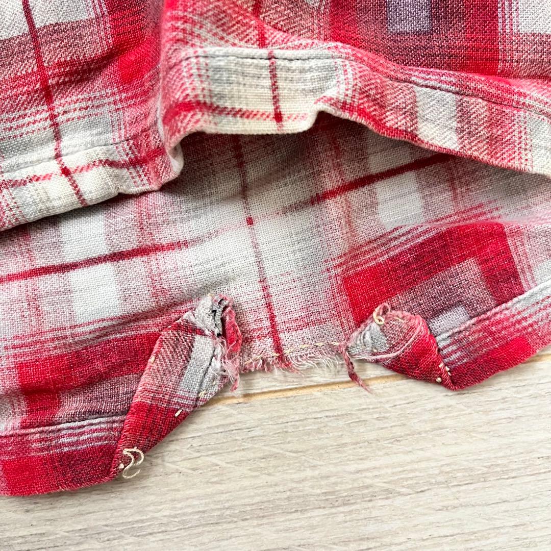 60s towncraft 船タグ オンブレレーヨン　オープンカラーシャツ