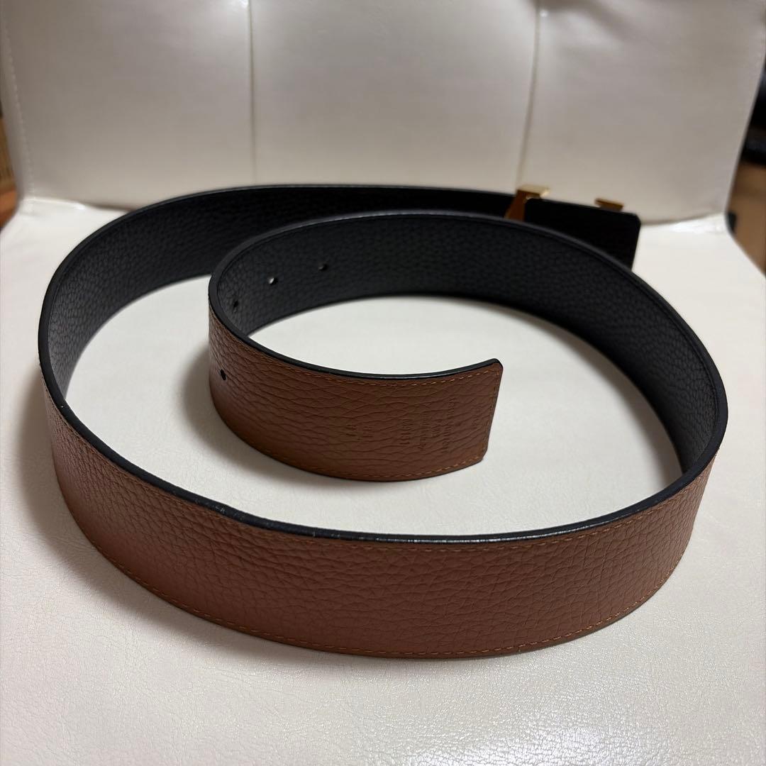 静*°様 LOUIS VUITTON レザーベルト ブラウン/ブラック　M915
