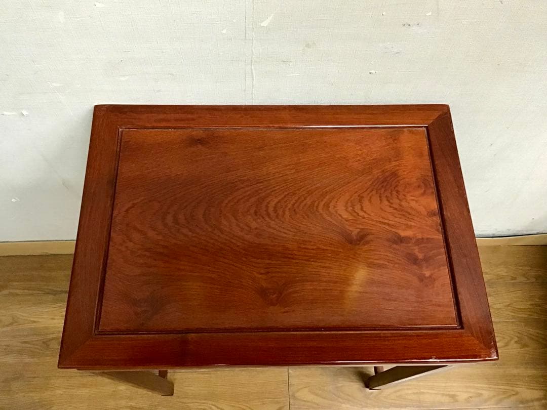 管293☆中国民芸家具☆花梨☆ネストテーブル