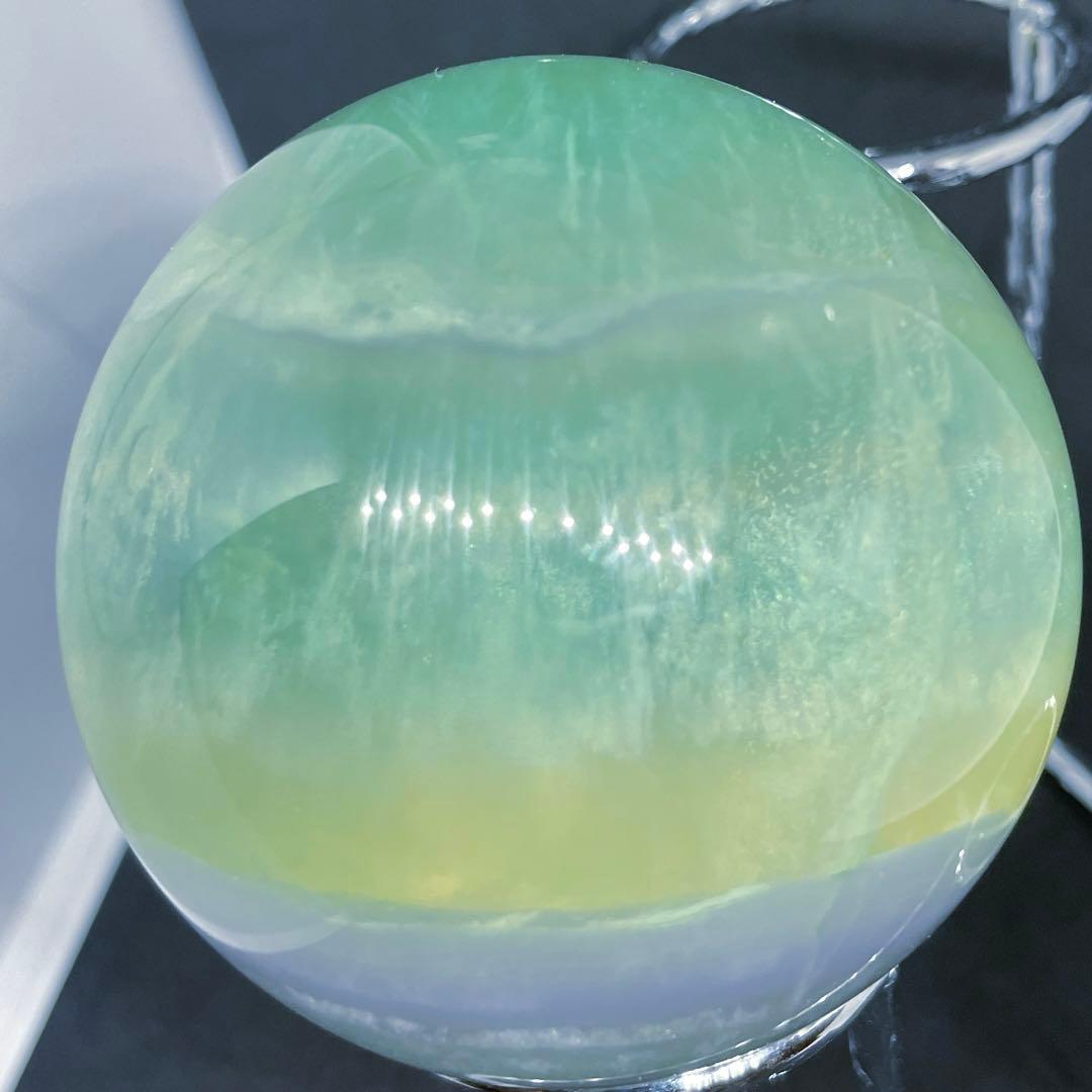 透明度抜群　フェアリーカラー　フローライト　スフィア　イットリウム