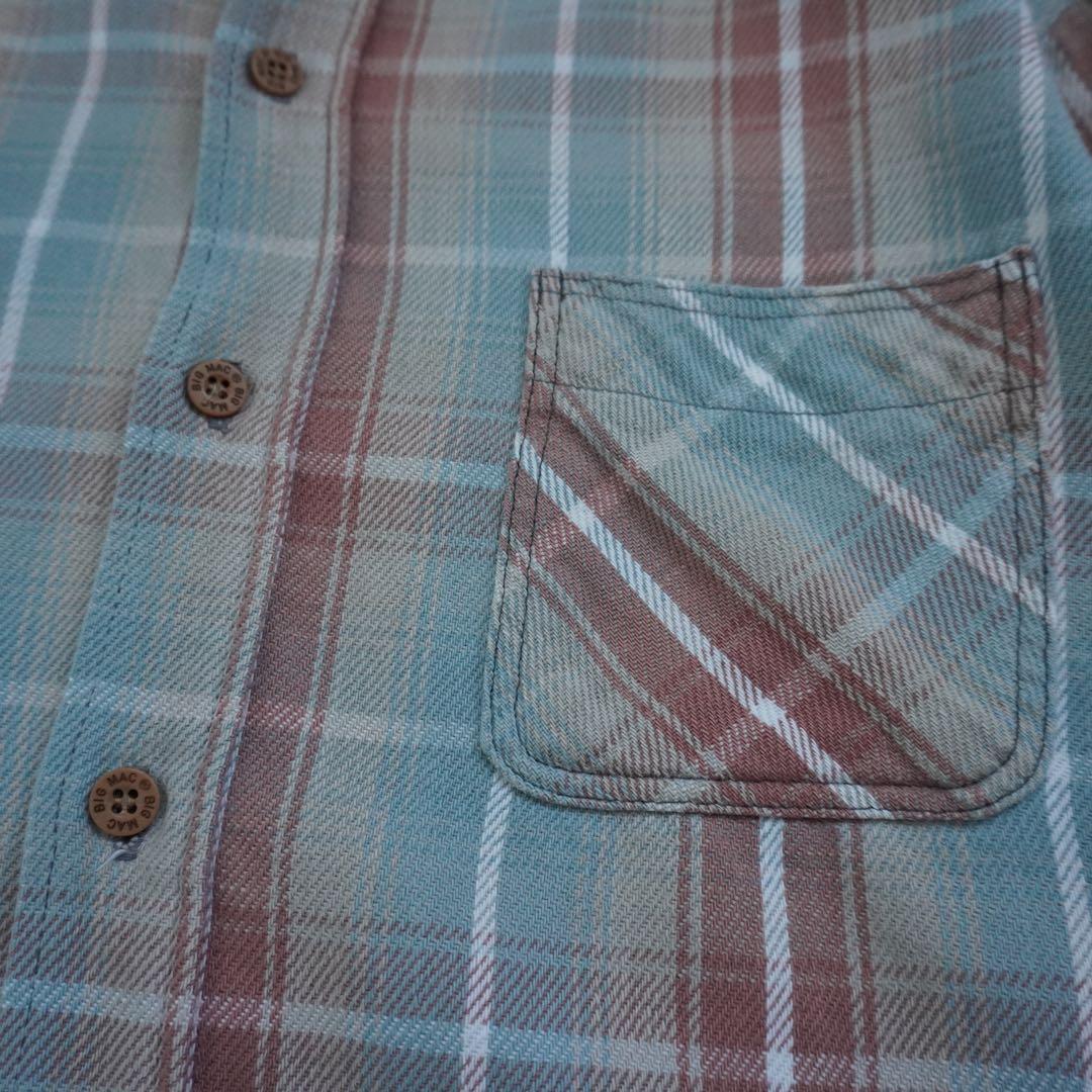 【80s】BIGMACビッグマック ネルシャツ USA製 M ヘビネル