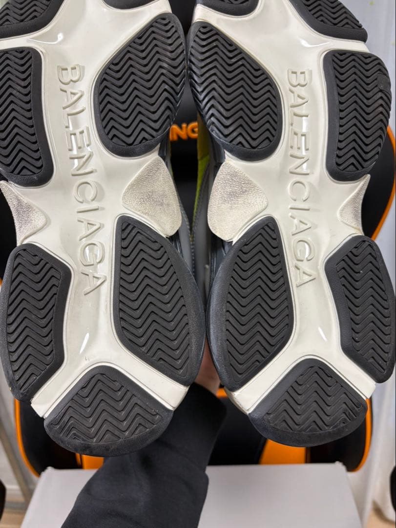 美品❗️BALENCIAGA Triple-S ネオンイエロー 41