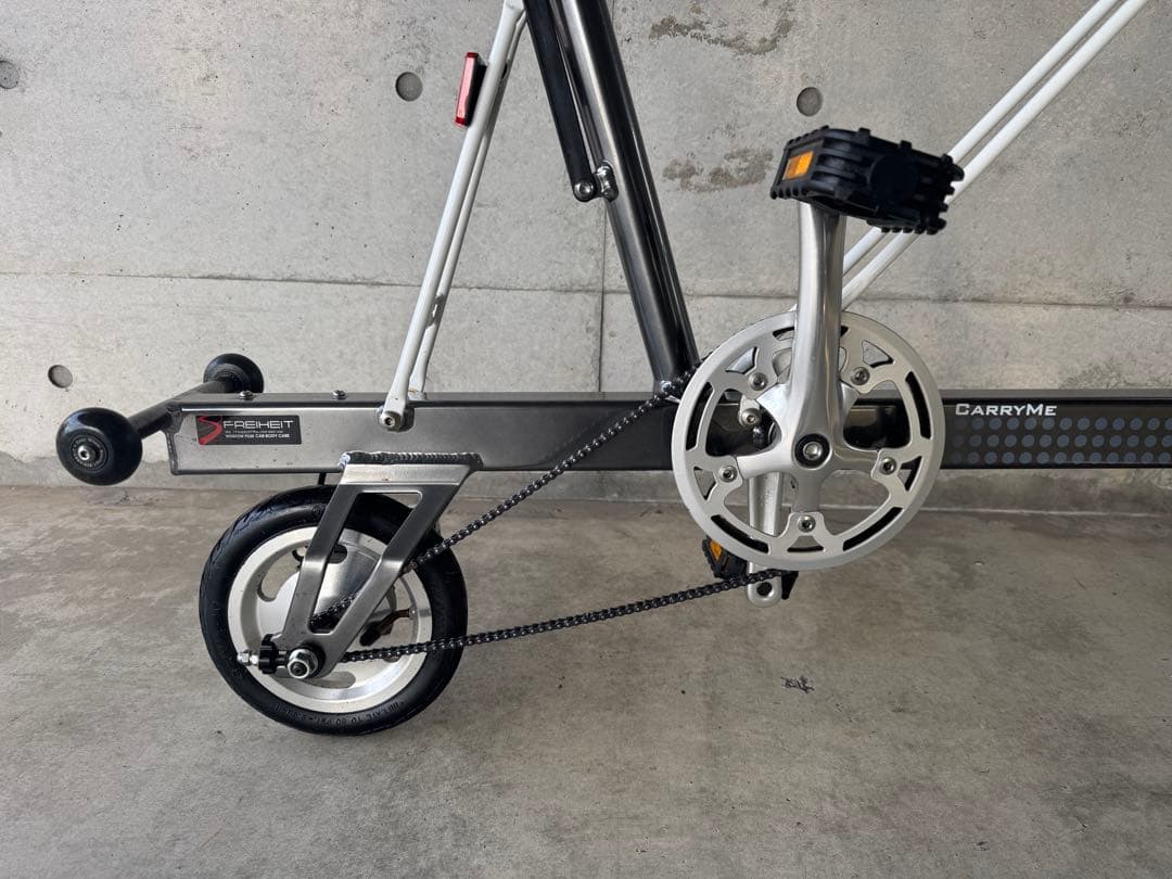 Carry Me キャリーミー 折畳み自転車 グレーメタリック ブルックスサドル