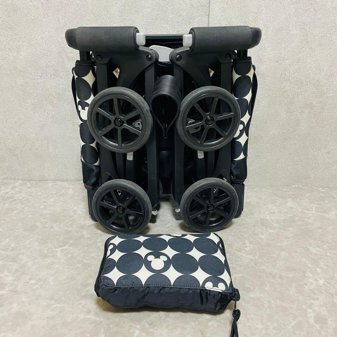 ポキット ディズニー ミッキーマウス レインカバー 折りたたみ 廃盤 ベビーカー