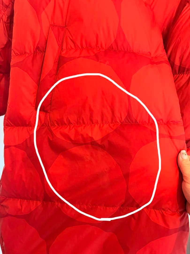 海外限定UNIQLO x marimekkoウルトラライトダウンジャケット赤