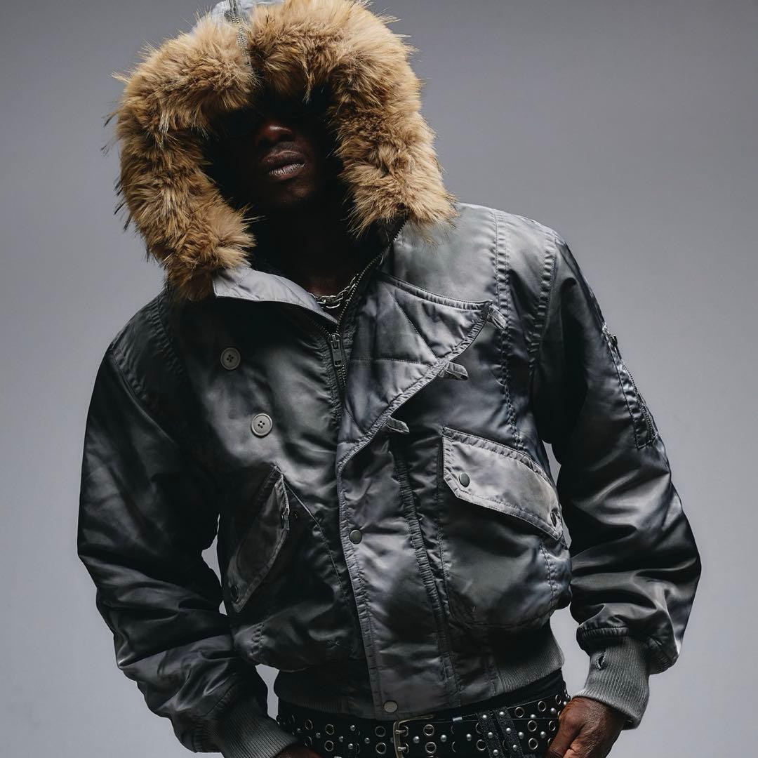 Faded N2B Flight Jacket グレー　Mサイズ