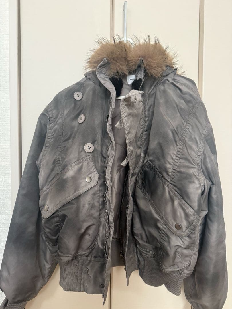 Faded N2B Flight Jacket グレー　Mサイズ