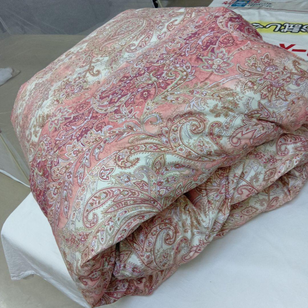 ペイズリー柄 羽毛合い掛け布団 150x210cm