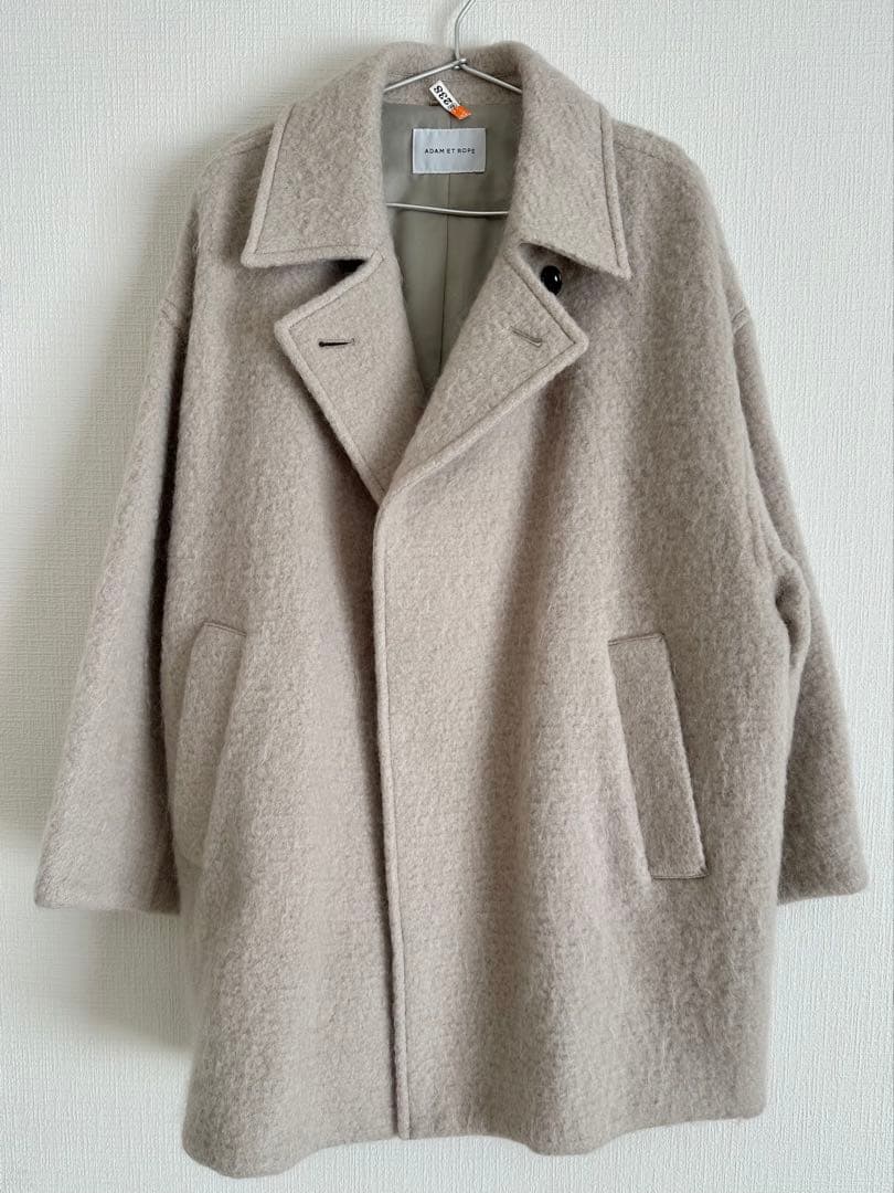 ADAM ET ROPE' モヘヤシャギーミドルコート