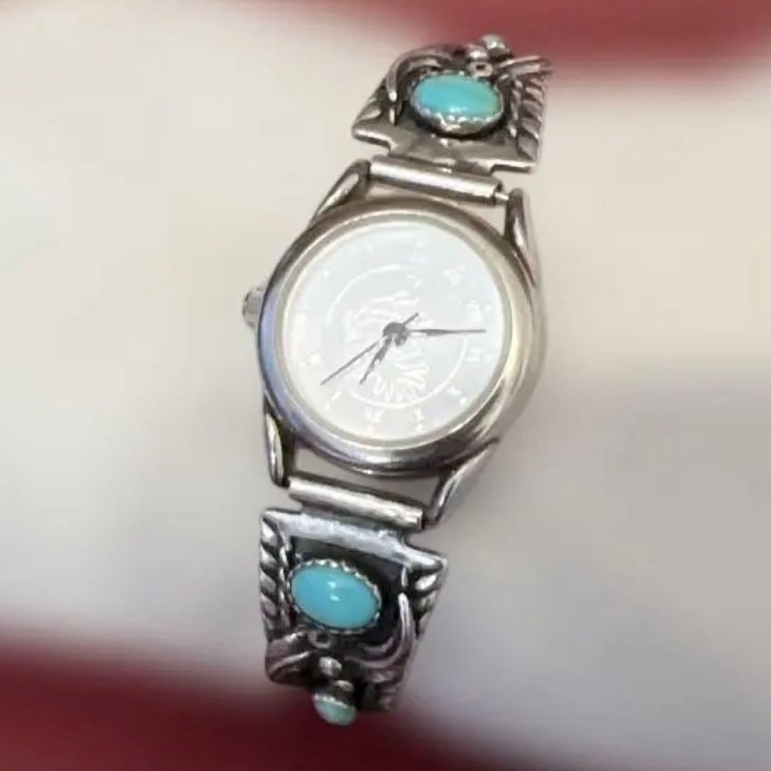 p*︎様 インディアンジュエリー　時計　ターコイズ　ココペリ　ナバホ