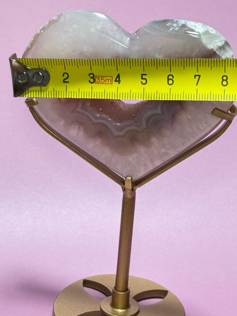 ハート　スタンド　瑪瑙　可愛い　特別