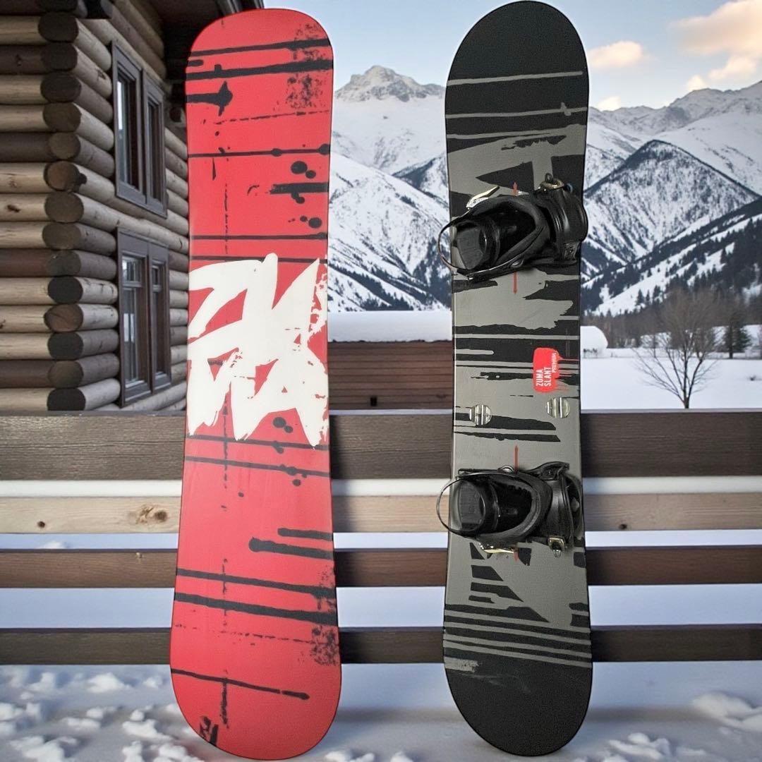 SLANT PREMIUM 153cm ZUMA スノーボードセット