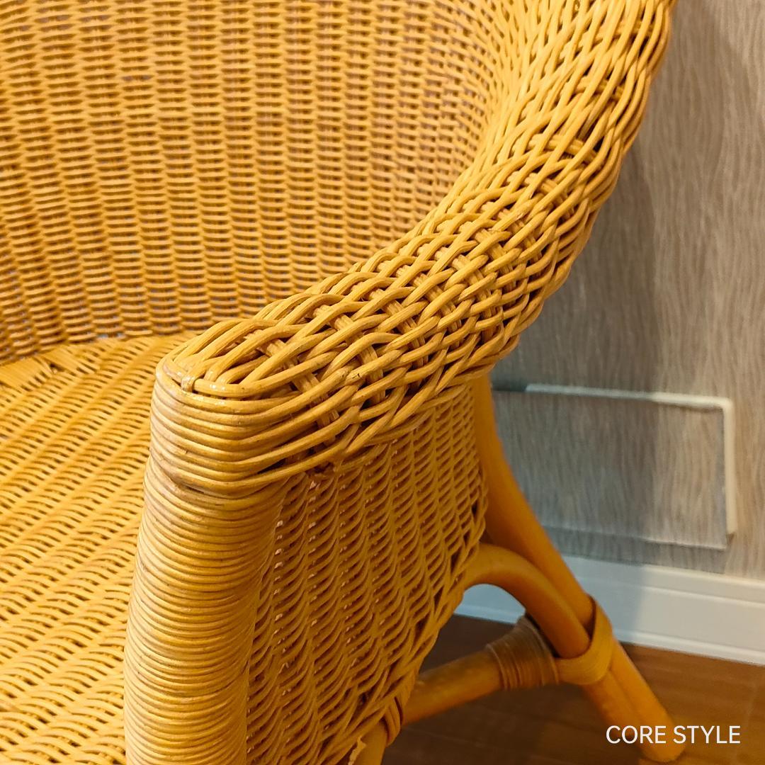 ラタン　アームチェア　ナチュラル