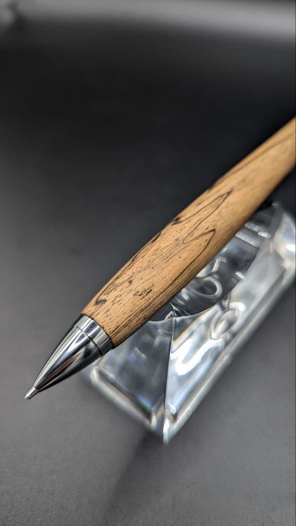 151ペン工房翌檜　黒柿　半孔雀杢　木軸シャーペン　木軸ボールペン　銘木　木材