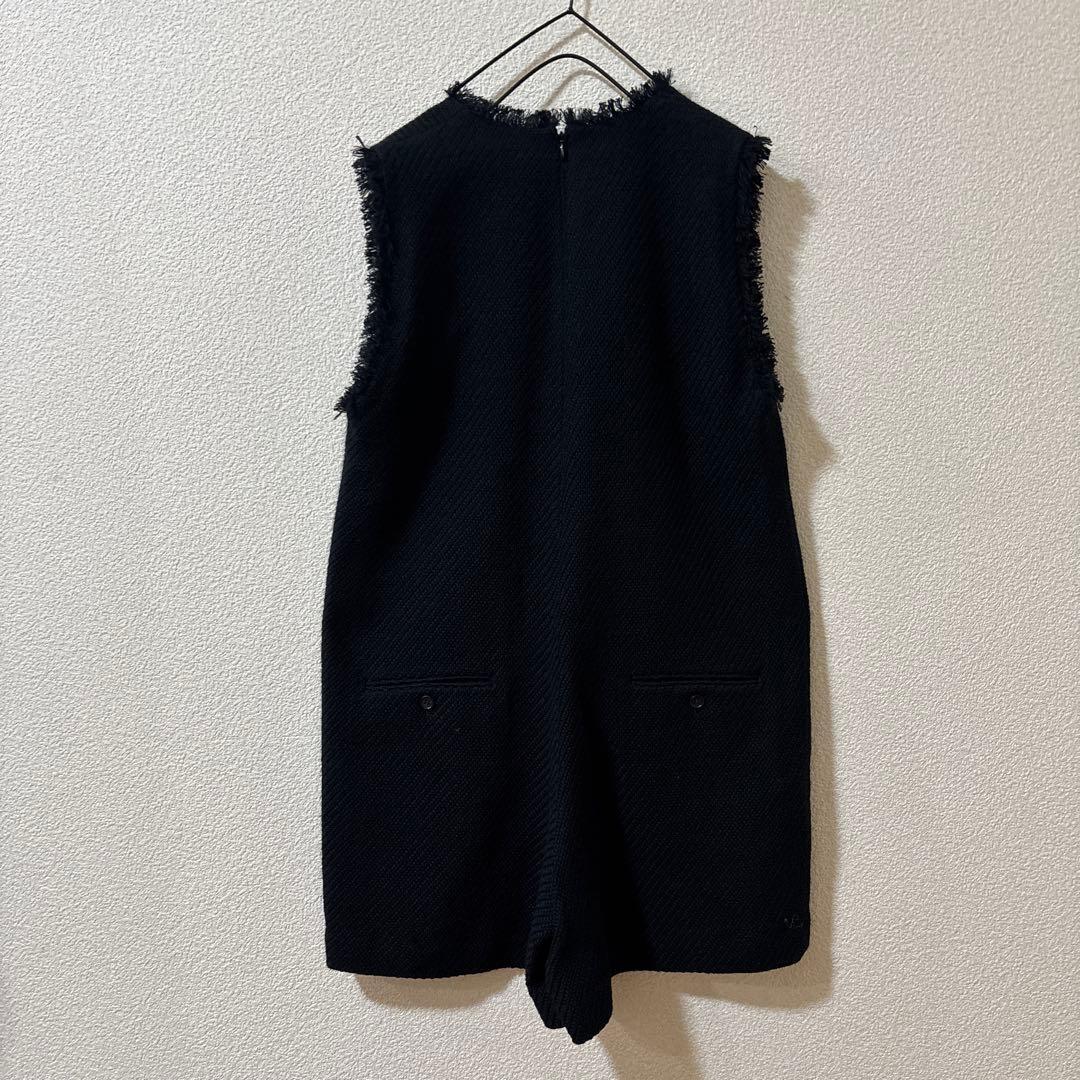 極美品　人気完売品　イエナ　ツィードコンビネゾン　オールインワン　黒