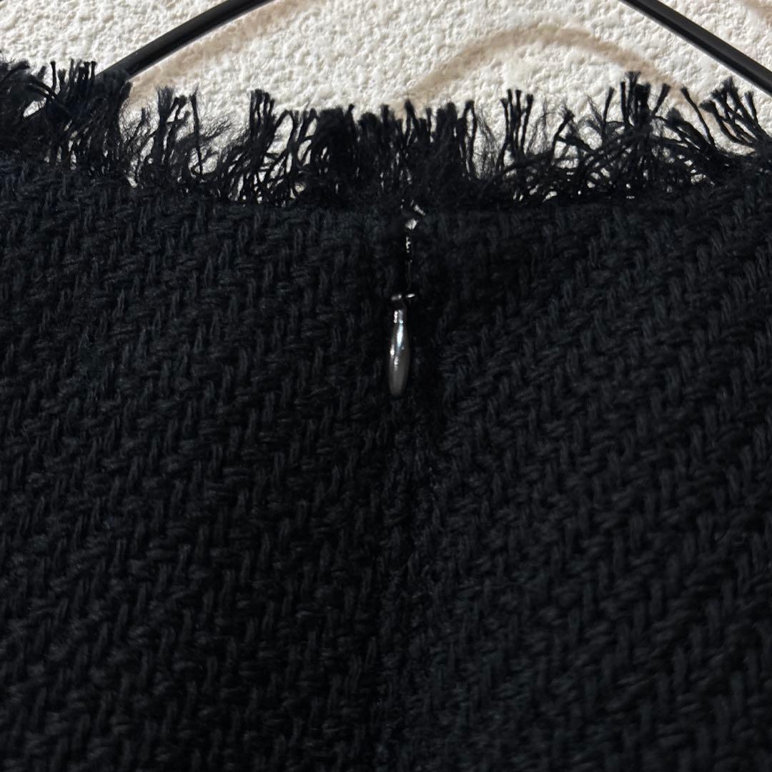 極美品　人気完売品　イエナ　ツィードコンビネゾン　オールインワン　黒