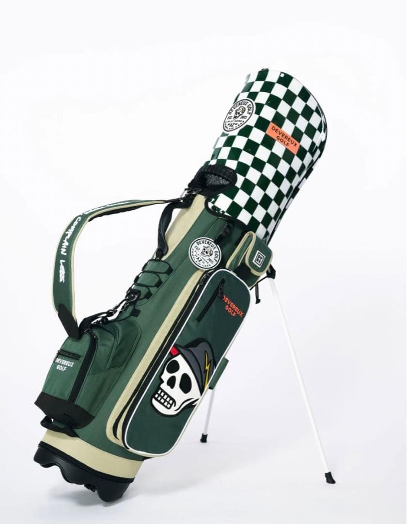 ゴルフバッグ・キャディバッグ DEVEREUX GOLF Skull Checker Caddie Bag