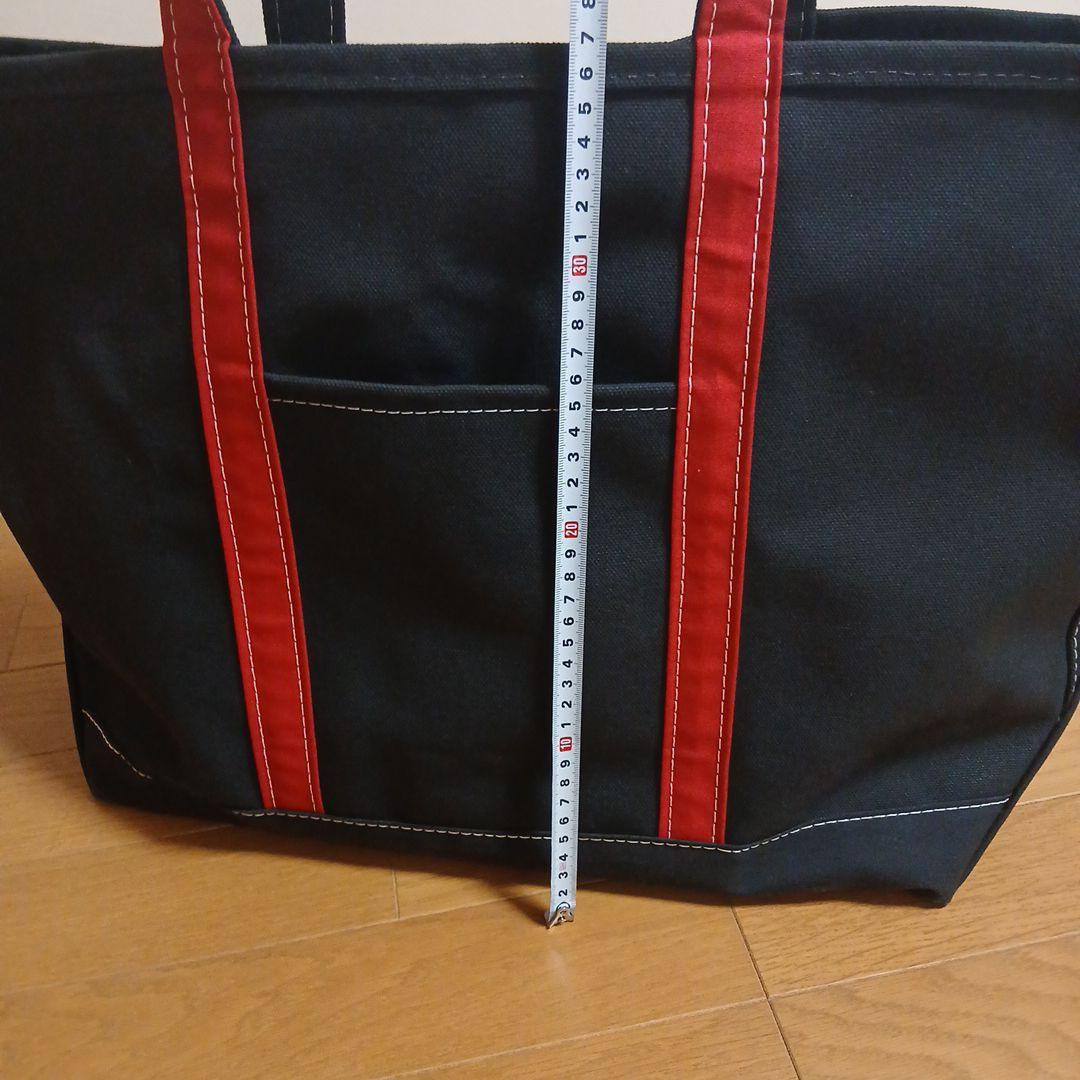 エルエルビーン トートバッグ　L.L.Bean 黒×赤　Made in USA