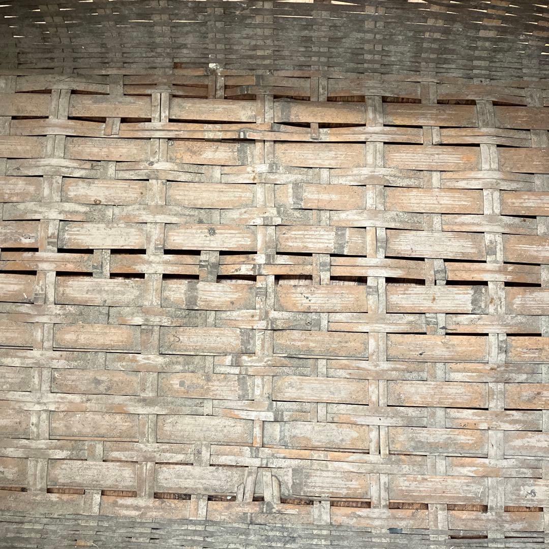 昭和レトロ 竹籠 竹かご 竹細工 竹編み 竹製 バスケット 収納バスケット