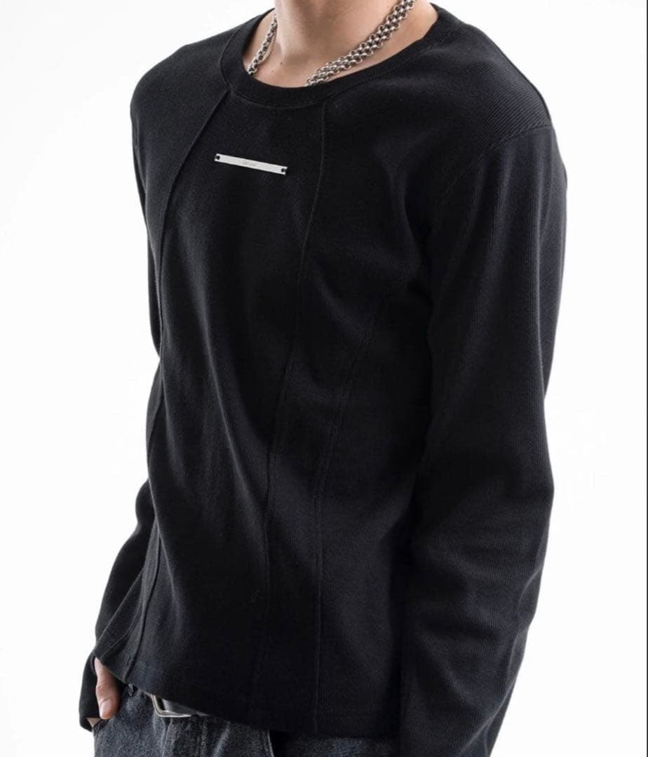 Jent Louis Rib Long Sleeve Tee ブラック