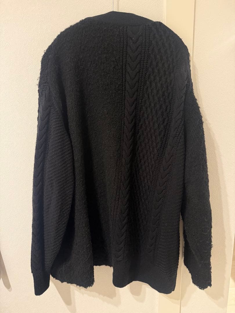 abyts SWITCHING CABLE CARDIGAN サイズ3 ブラック