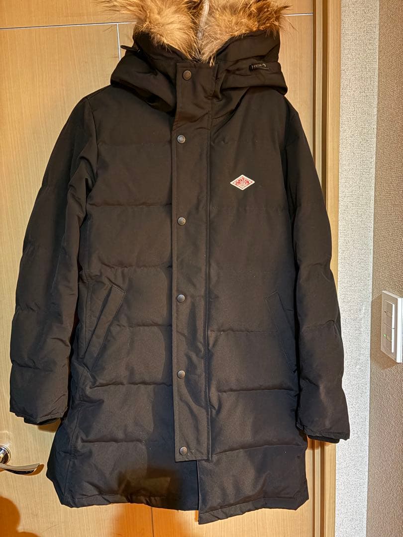 DANTON フード付きロングダウンジャケット