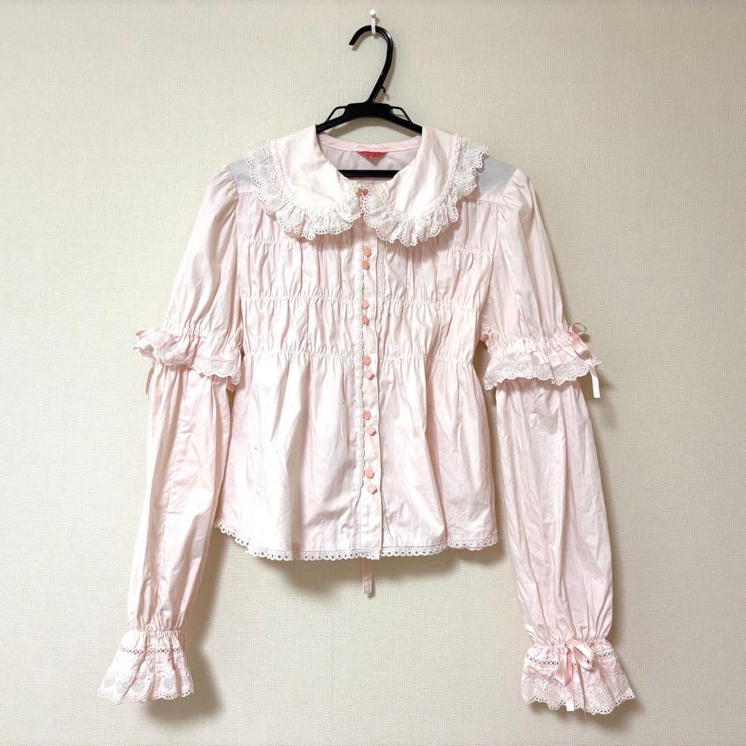 BABY,THESTARSSHINEBRIGHT 2wayブラウス ピンク