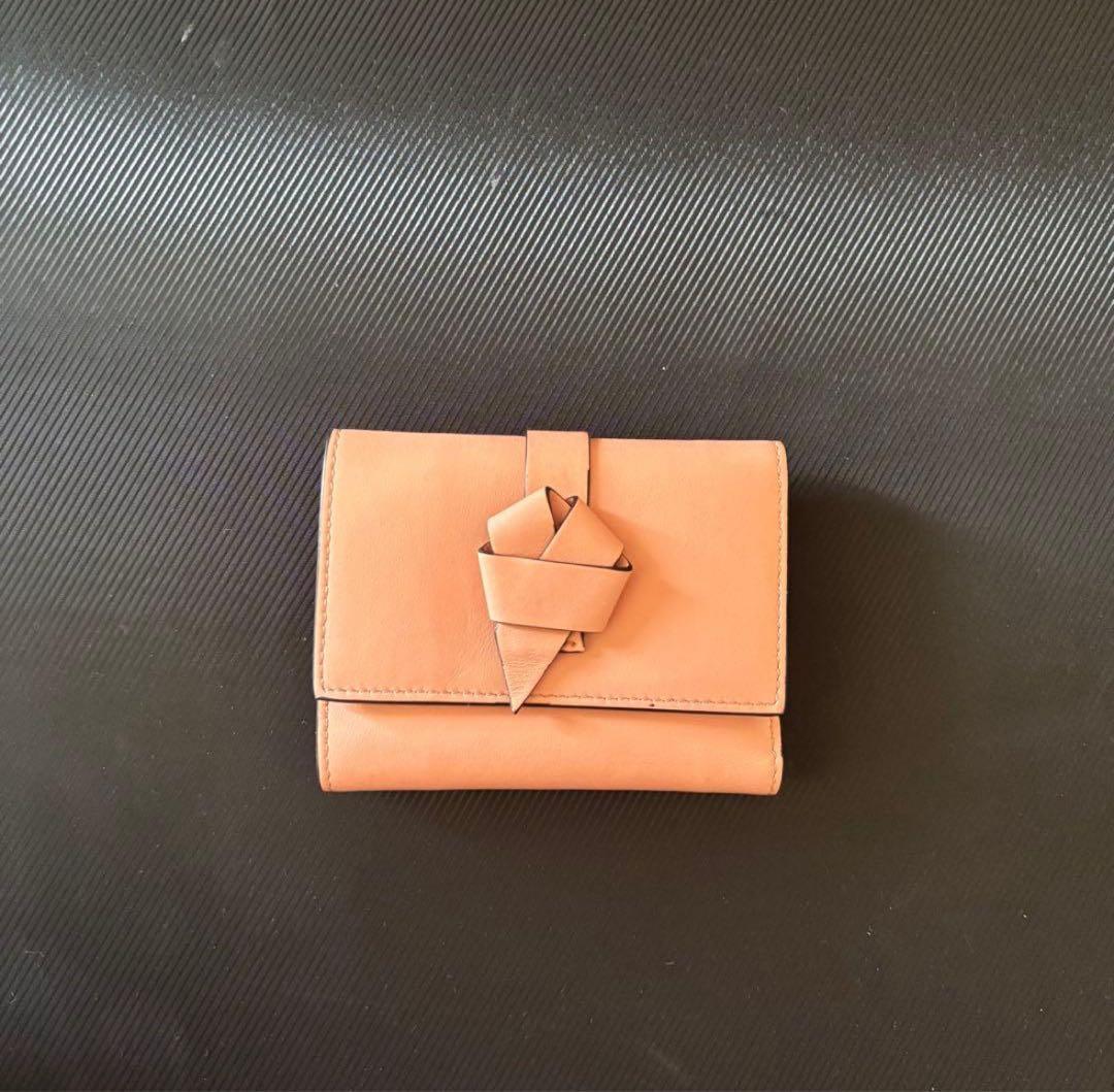 Acne Studios ピンク 三つ折り財布