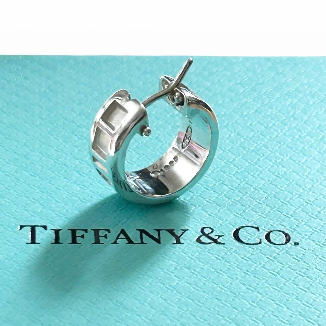 【美品】ティファニー アトラス フープ ピアス 片耳SV925 y2k