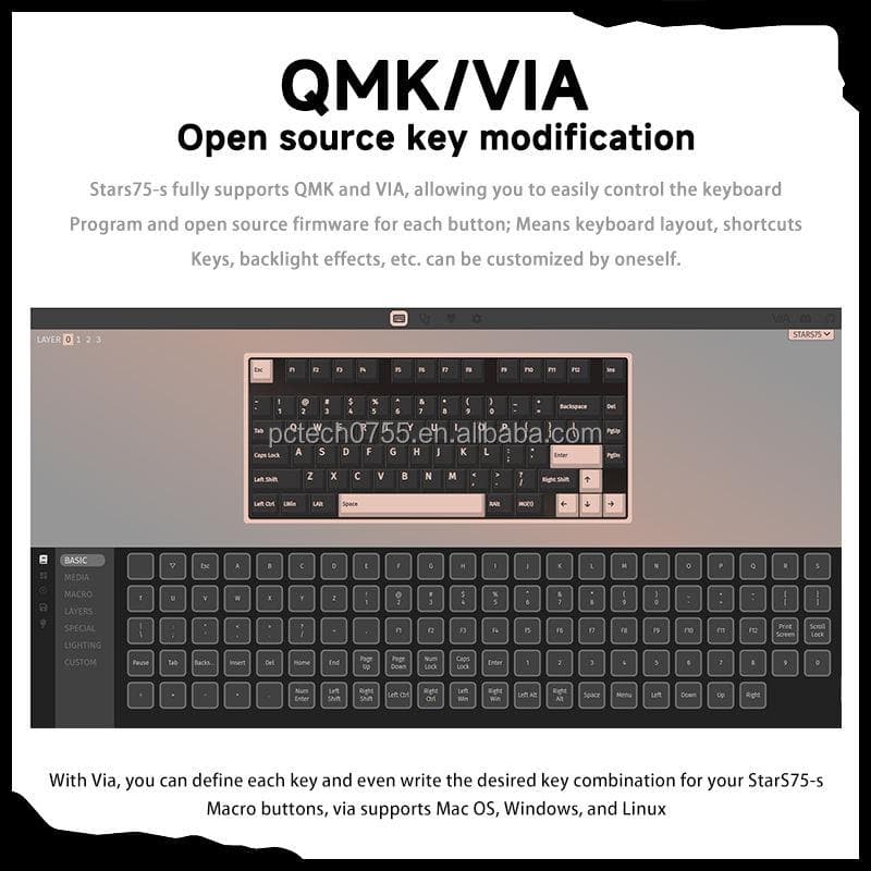 あ*ま様 Weikav Stars75 メカニカルキーボード JIS配列可能 フ