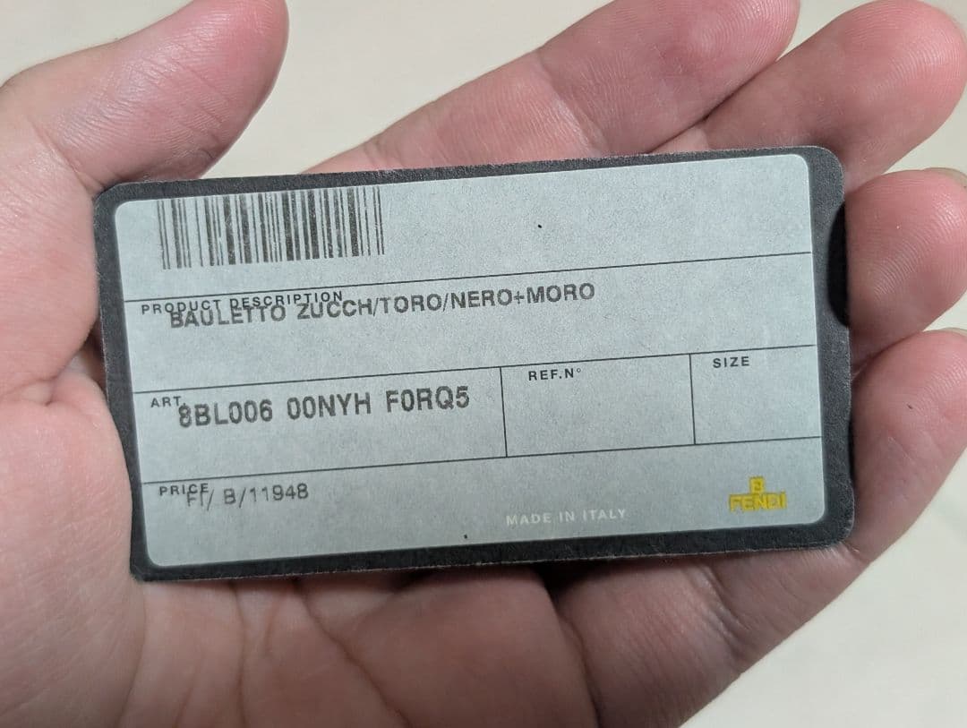 FENDI ズッカ スタッズ付き ミニボストンバッグ 8BL006