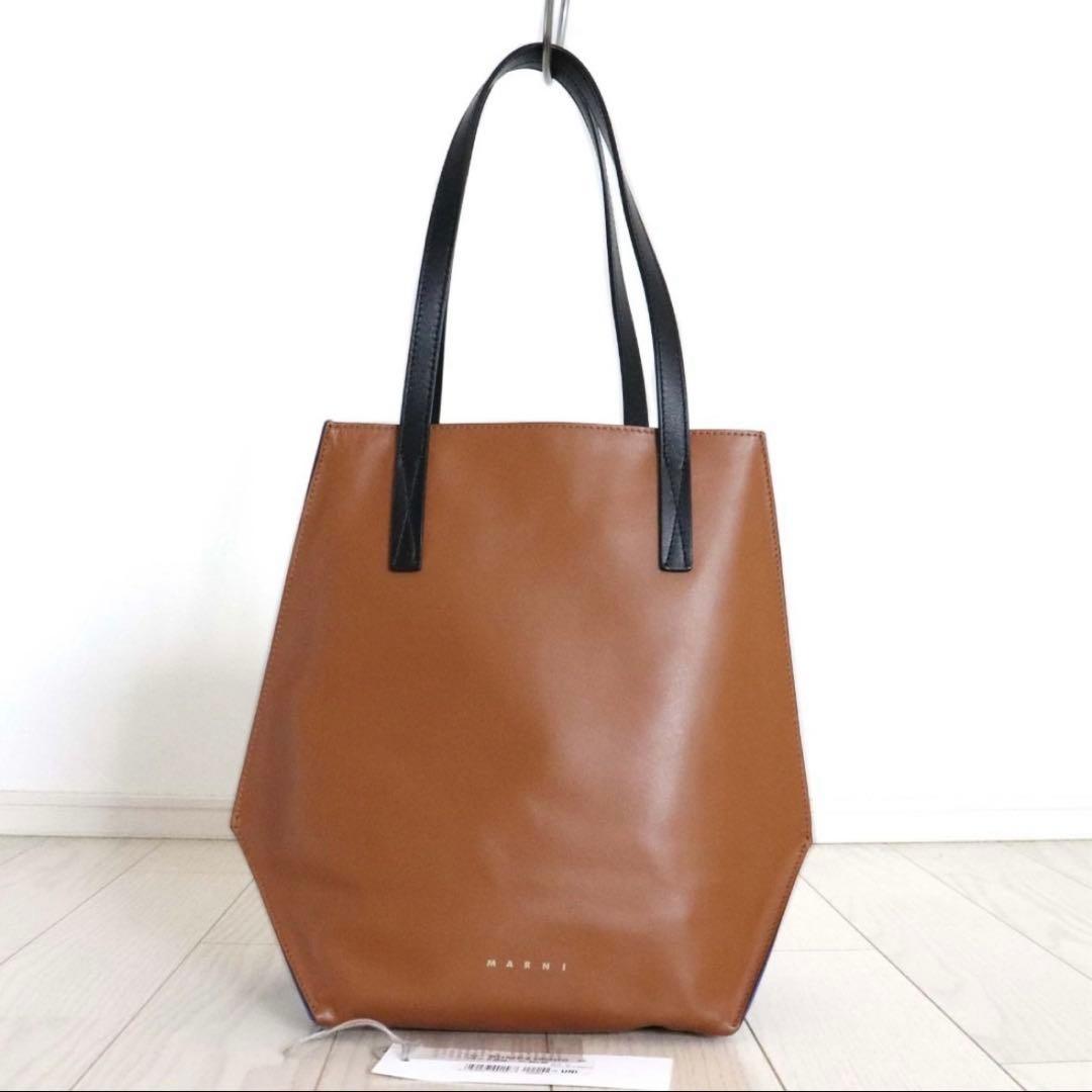 良品 MARNI マルニ 変形 レザー ショルダー トート バッグ 肩掛け