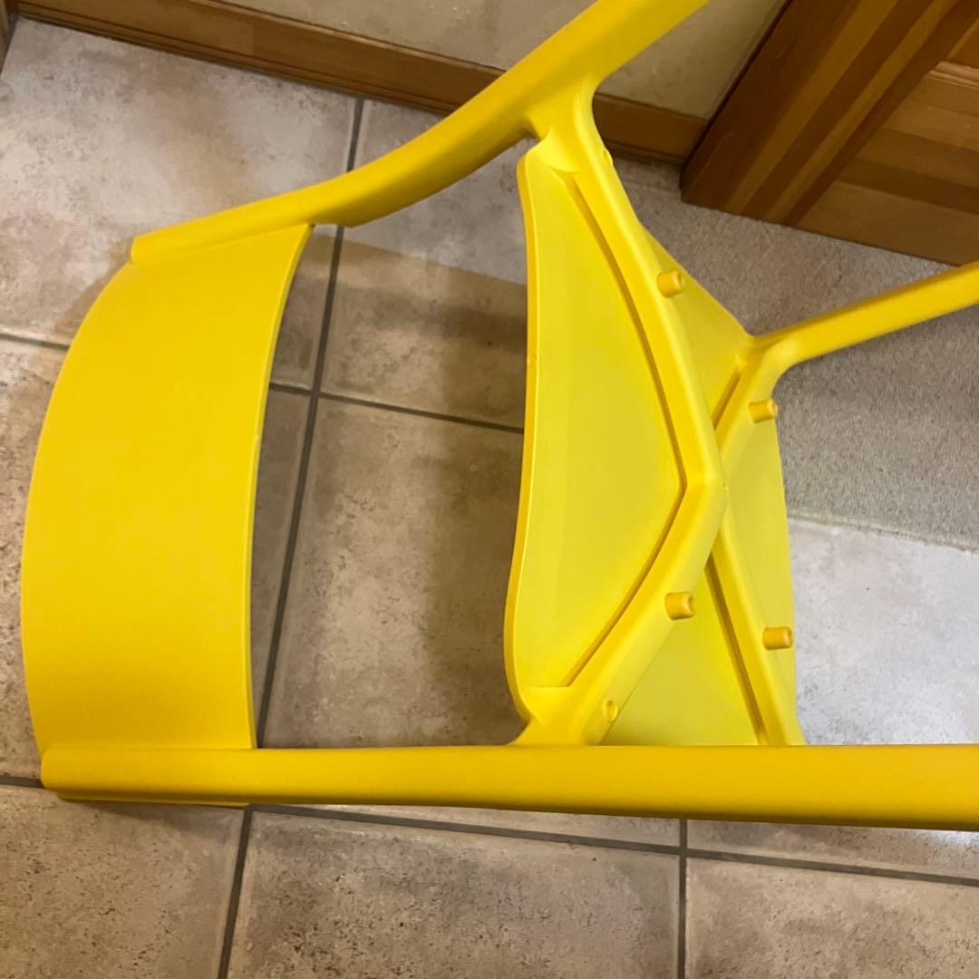 ◉美品◉ IKEA JANINGE チェア イエロー FRP 北欧　【ヤニンゲ】