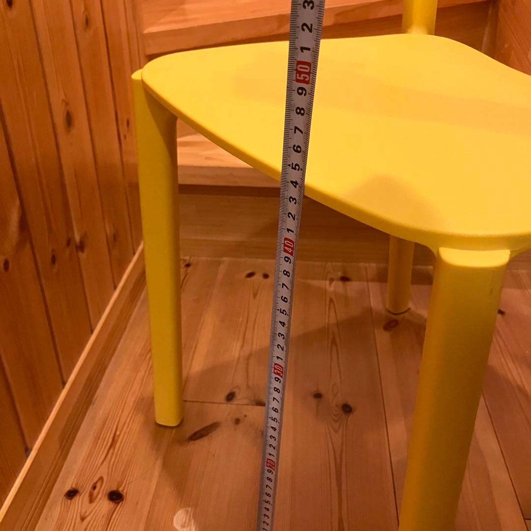 ◉美品◉ IKEA JANINGE チェア イエロー FRP 北欧　【ヤニンゲ】