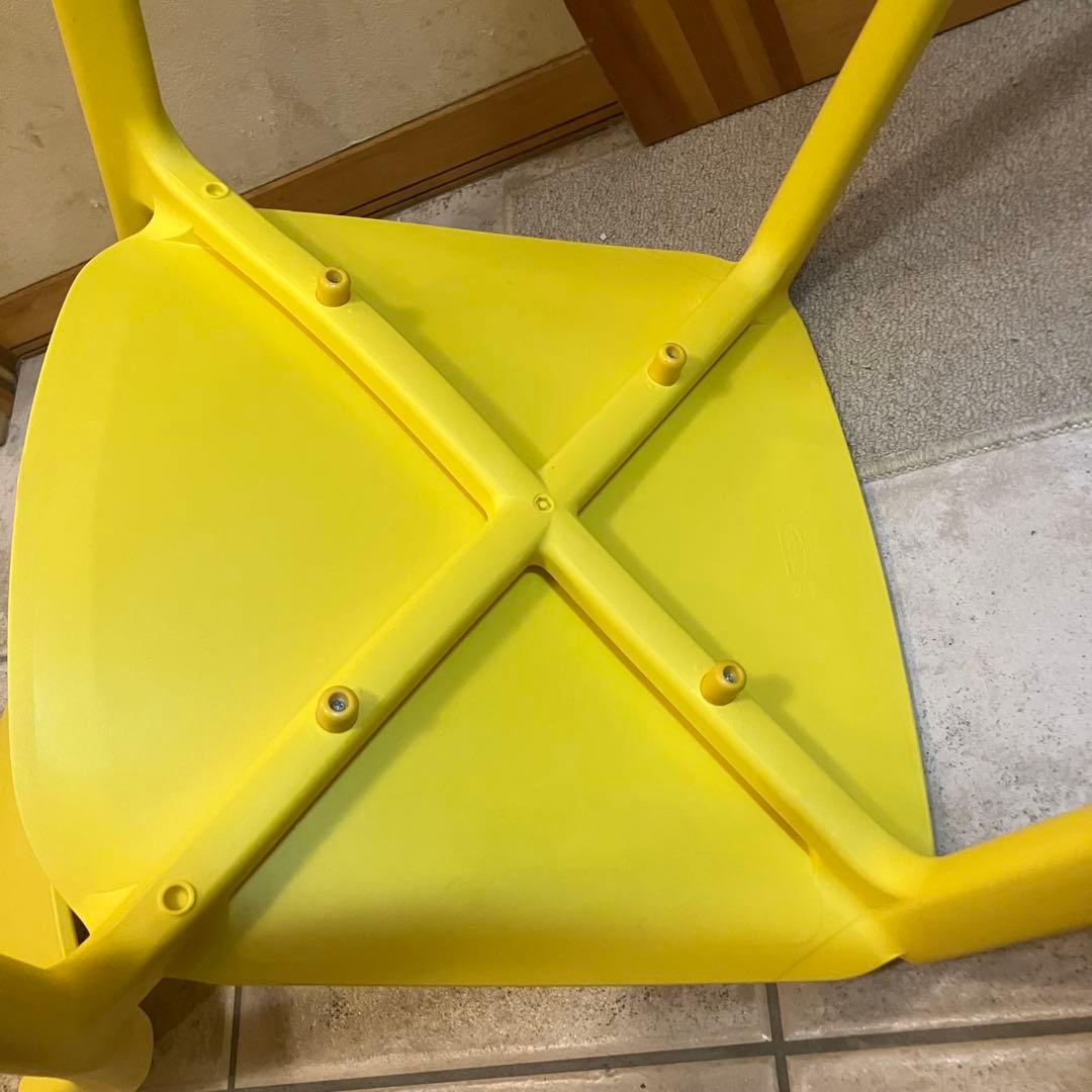 ◉美品◉ IKEA JANINGE チェア イエロー FRP 北欧　【ヤニンゲ】