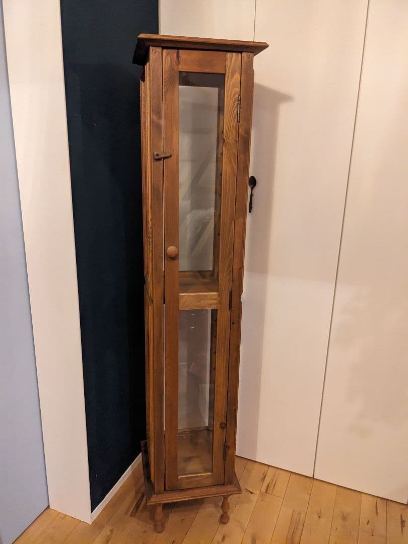 ★直接引き取りのみ アンファン コレクションケース 木製 キュリオケース