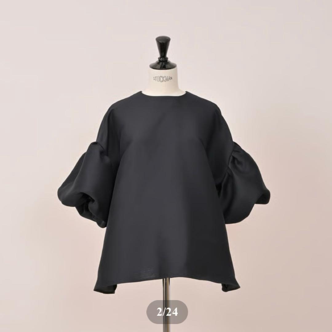 【新品未使用】heve ヘイブ WHIPバルーンスリーブBL ブラック