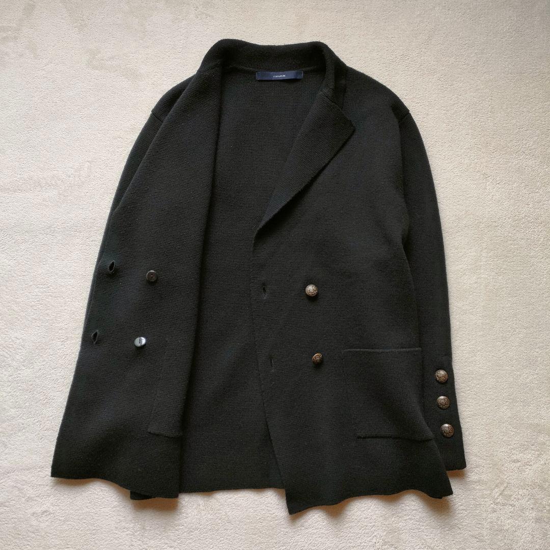 フレームワーク ミラノリブニットジャケット ダブル メタルボタン