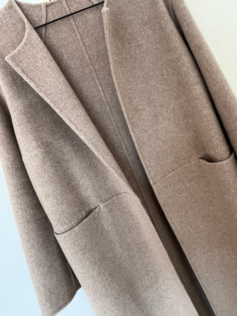 ドゥーズィエムクラス＊victorian リバーロングコート＊36ベージュ