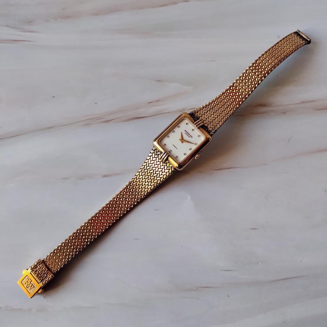【ジャンク】レイモンドウィル 18k クォーツ レディース 不動 純正ブレス