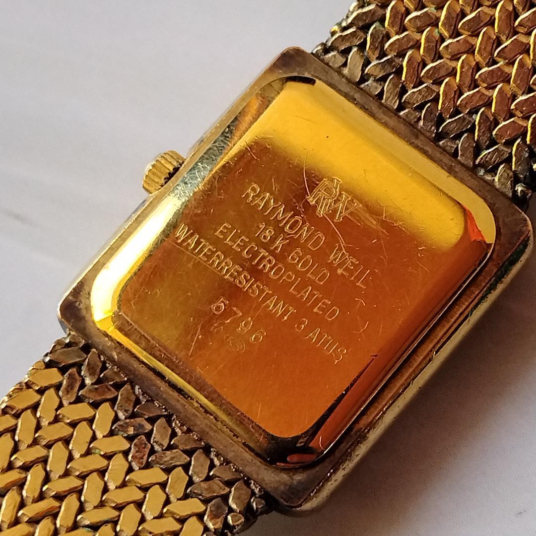 【ジャンク】レイモンドウィル 18k クォーツ レディース 不動 純正ブレス