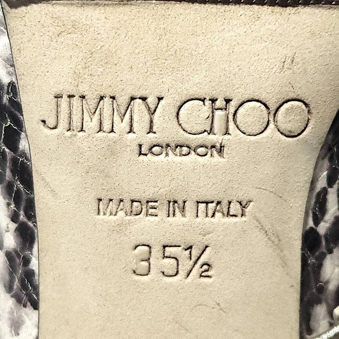 JIMMY CHOO ジミーチュウ パイソン柄 ミドルヒール パンプス